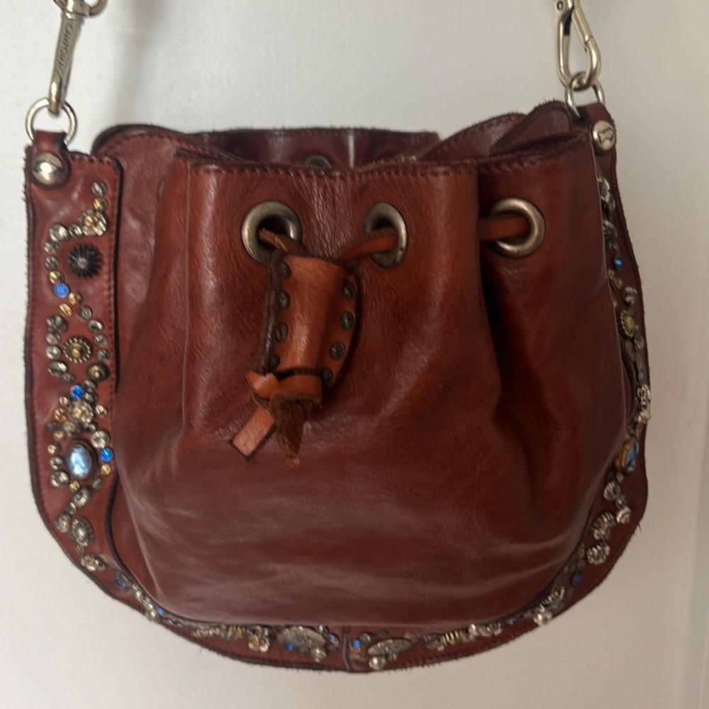 NWT Campomaggi Sundance leather Italian bag crossbody shoulder